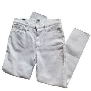 Joe's Jeans High Rise Skinny Crop White 28